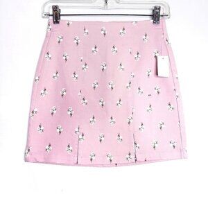 Aeropostale Pink Daisy Flower Print Floral Mini Skirt Women's Size XS New NWT